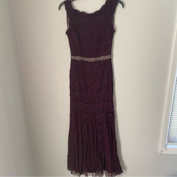 Betsy & Adam Women’s Boat Neck Lace Maxi Dress size 6 - Picture 1 of 6